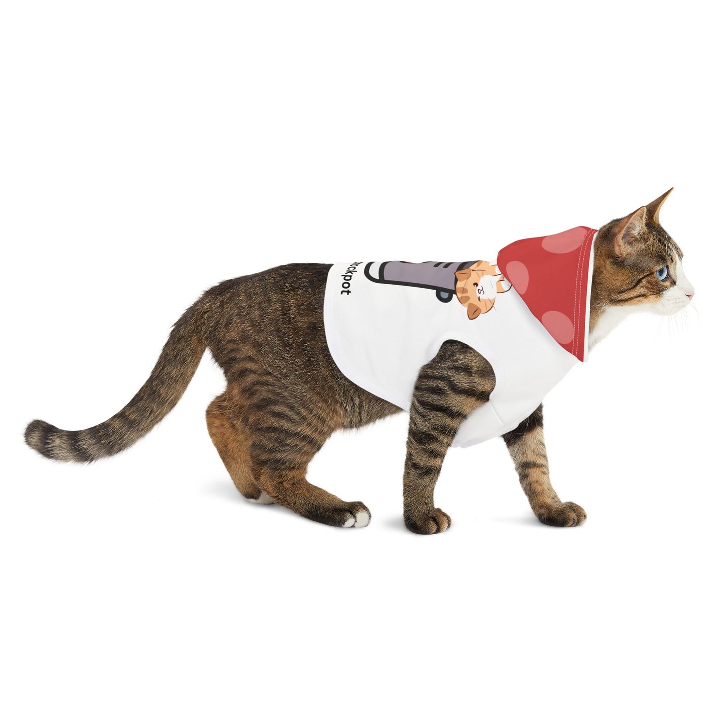 Cat Hoodie Tells All I Don't Fit In A Crockpot! Hilarious Fake News Shirt From Presidential Debate Don't Let Your Cat Get Eaten!