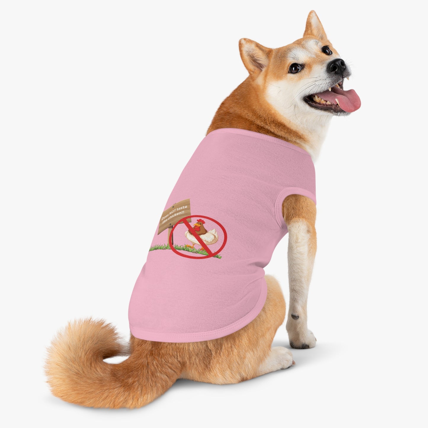 Pet Jacket Tells All I Don't Taste Like Chicken! Hilarious Fake News Shirt From Presidential Debate Don't Let Your Fur Baby Get Eaten!