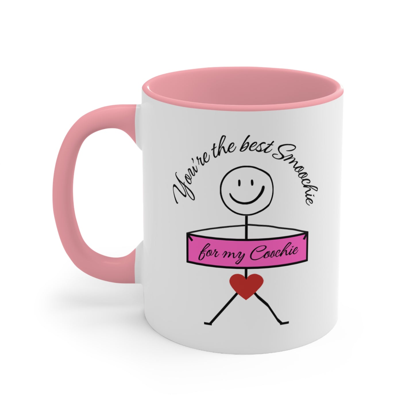Funny mug for partner boyfriend girlfriend kissing intimate kisses Valentines Day birthday anniversary smoochie on your coochie
