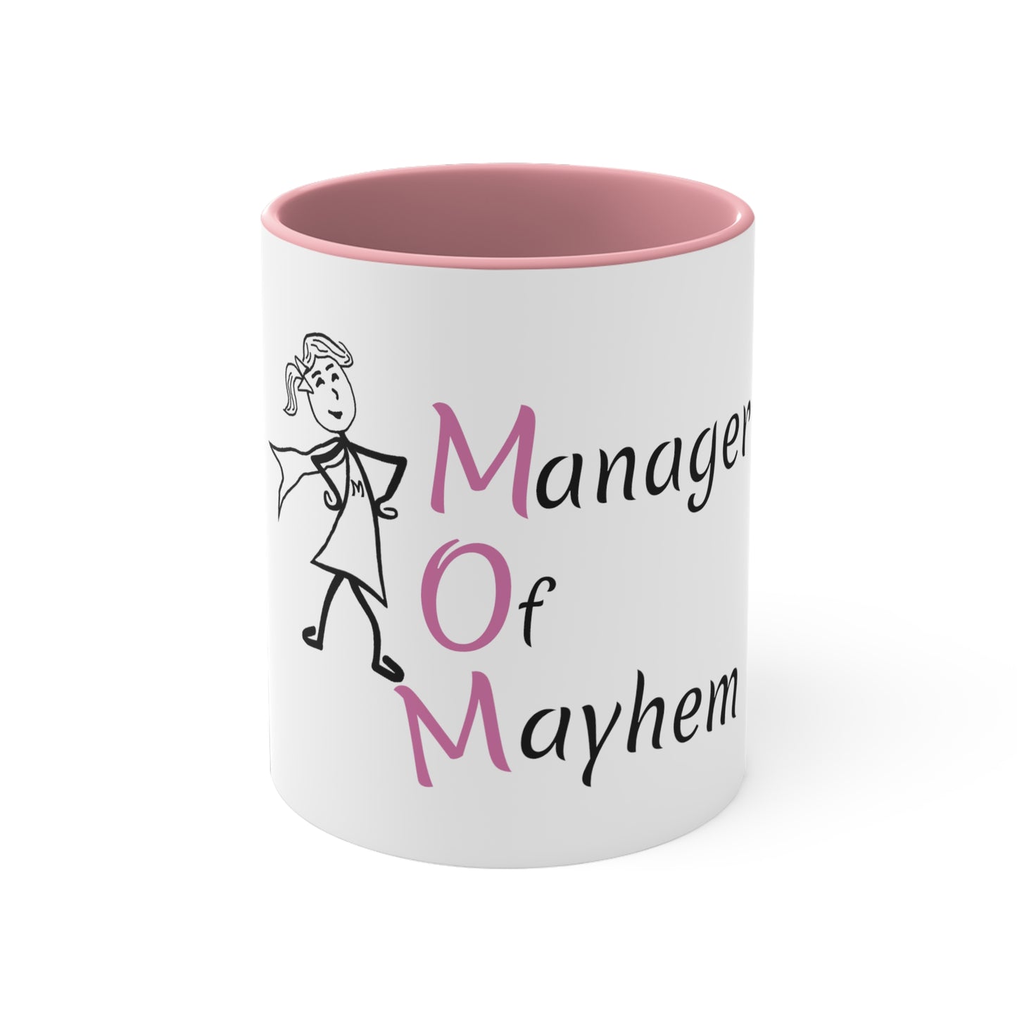 MOM Manager of Mayhem 11oz Accent Mug