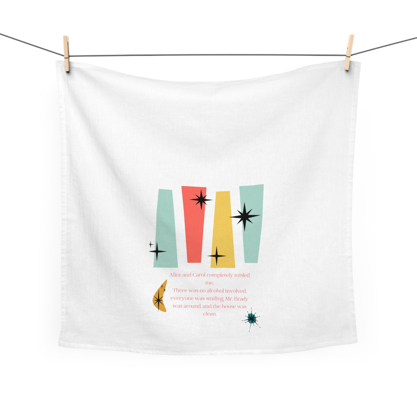 The Bradys misled me kitchen tea towel gift for hostess, girlfriends, sisters, mom, teachers, and anyone who gets the reference!