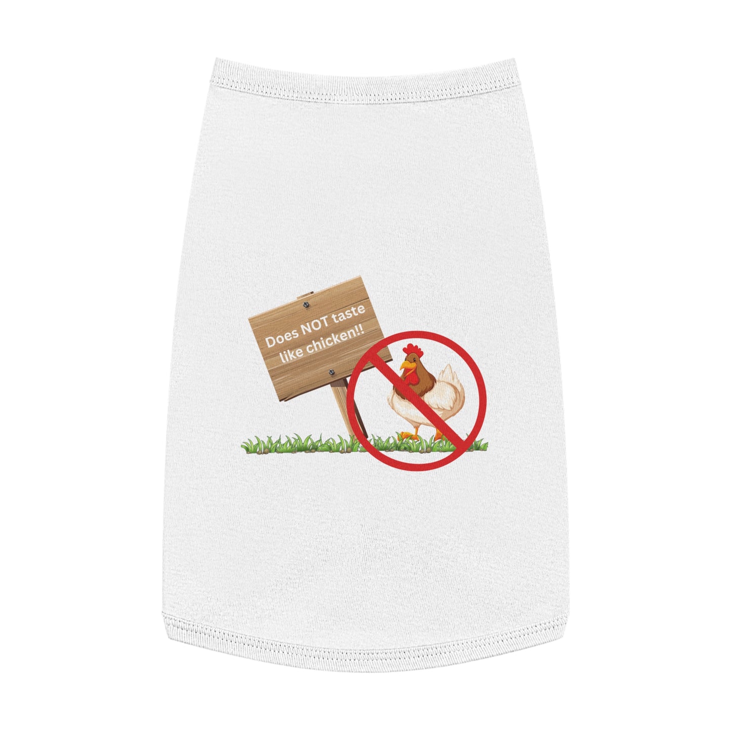 Pet Jacket Tells All I Don't Taste Like Chicken! Hilarious Fake News Shirt From Presidential Debate Don't Let Your Fur Baby Get Eaten!
