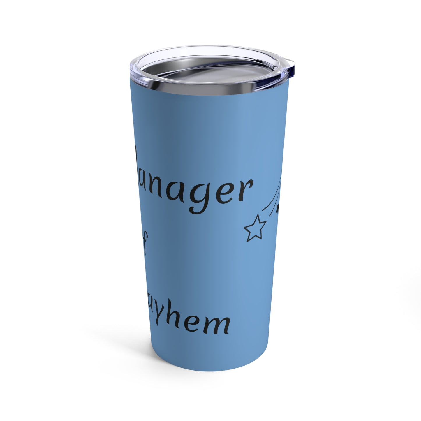 MOM Manager of Mayhem 20oz Tumbler - Blue
