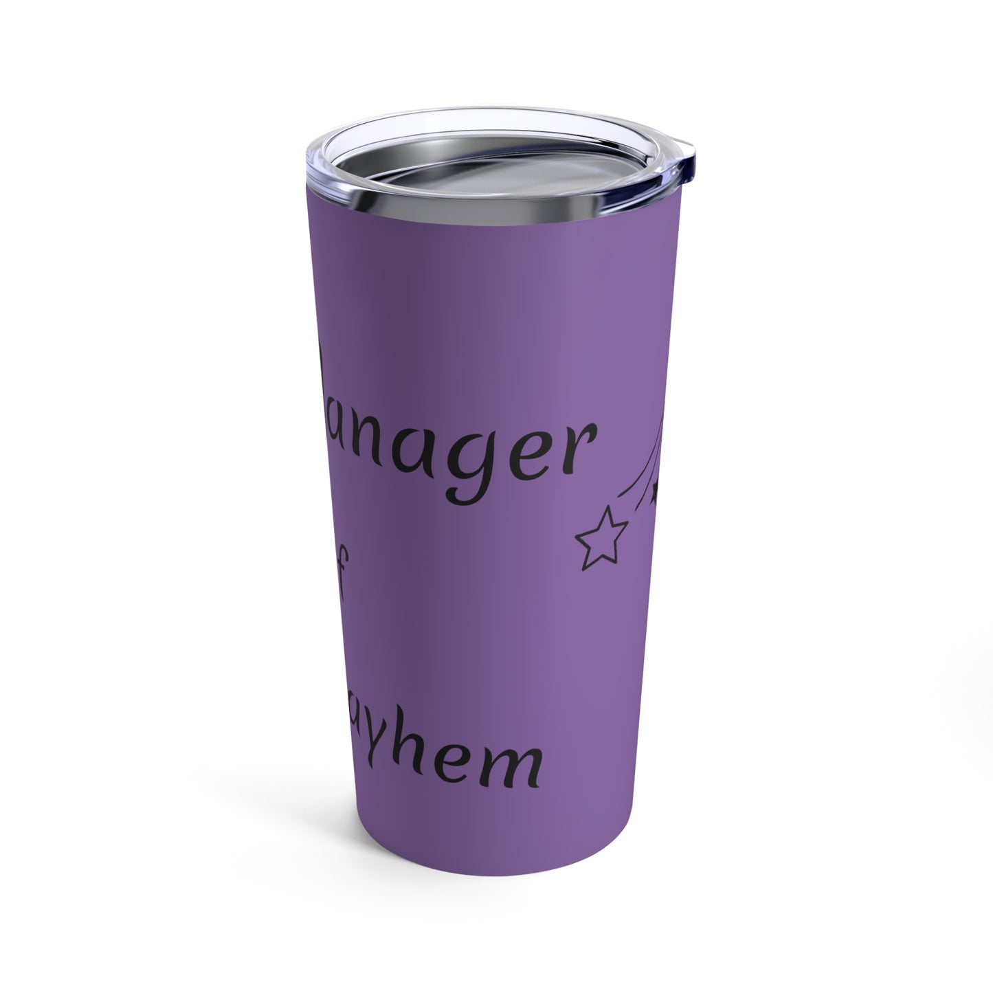 MOM Manager of Mayhem 20oz Tumbler - Purple