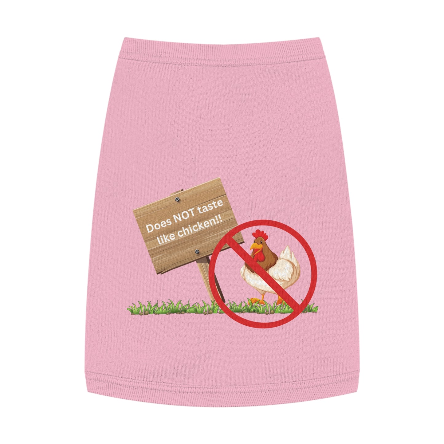 Pet Jacket Tells All I Don't Taste Like Chicken! Hilarious Fake News Shirt From Presidential Debate Don't Let Your Fur Baby Get Eaten!
