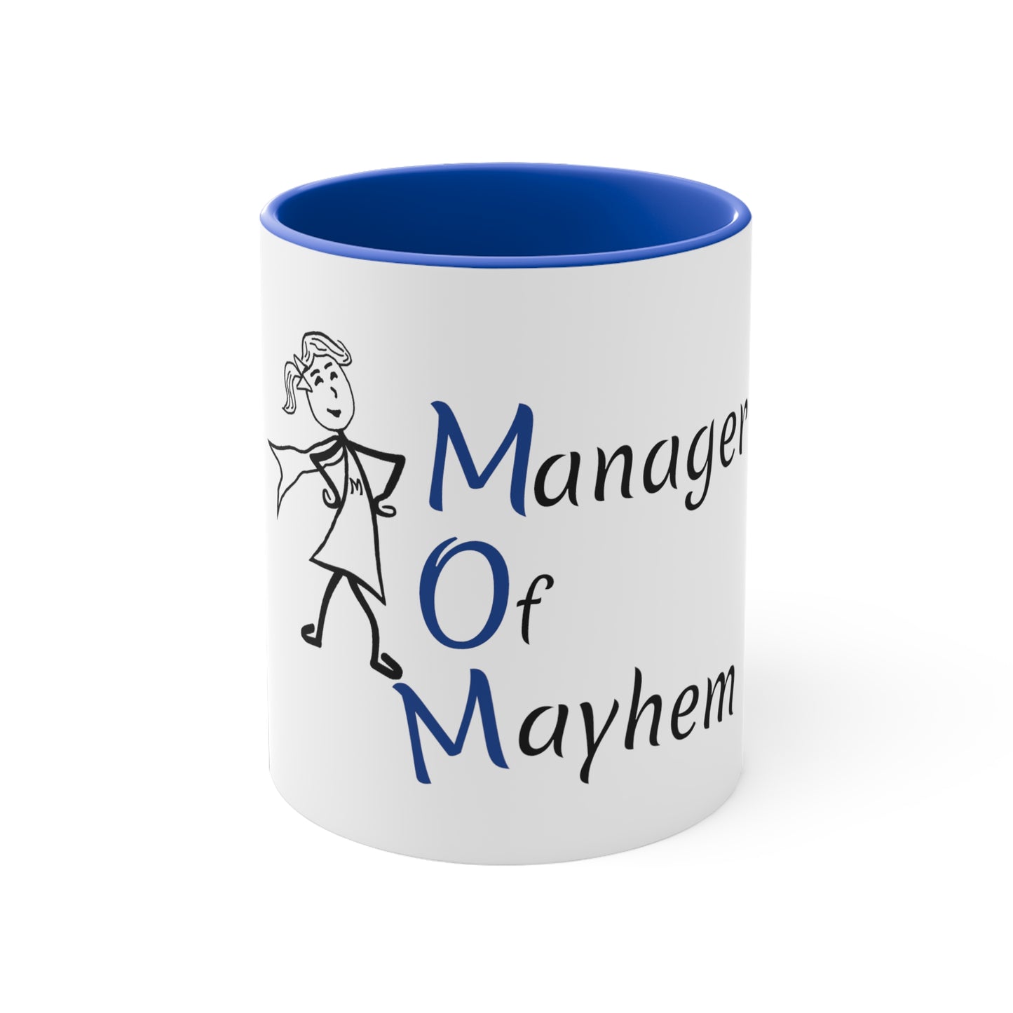 MOM Manager of Mayhem 11oz Accent Mug