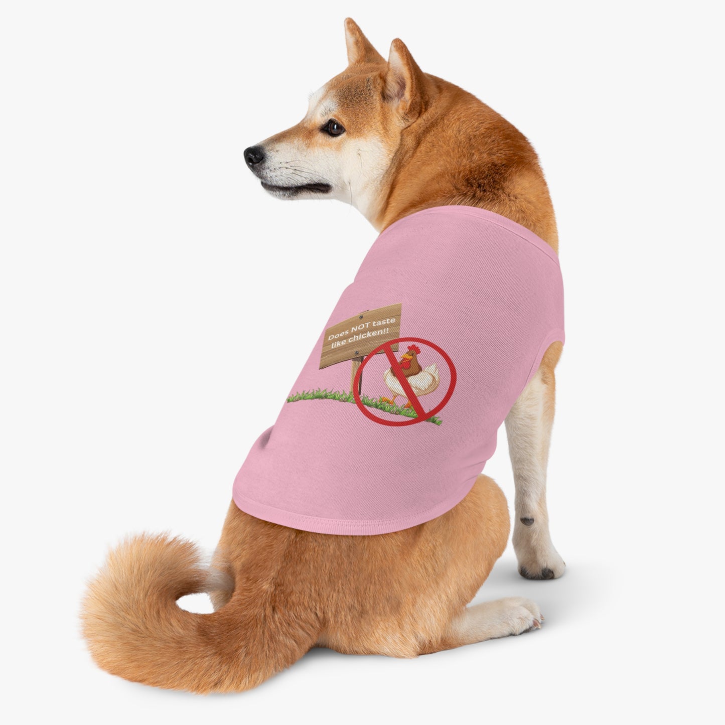 Pet Jacket Tells All I Don't Taste Like Chicken! Hilarious Fake News Shirt From Presidential Debate Don't Let Your Fur Baby Get Eaten!