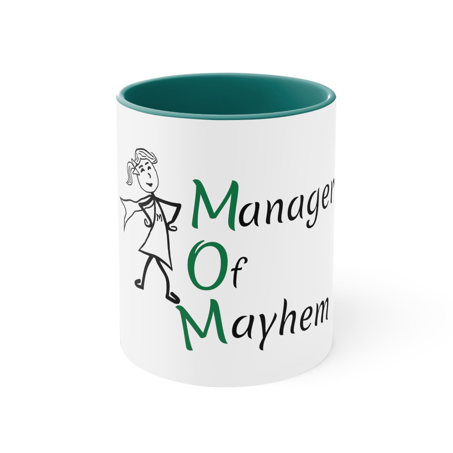 MOM Manager of Mayhem 11oz Accent Mug