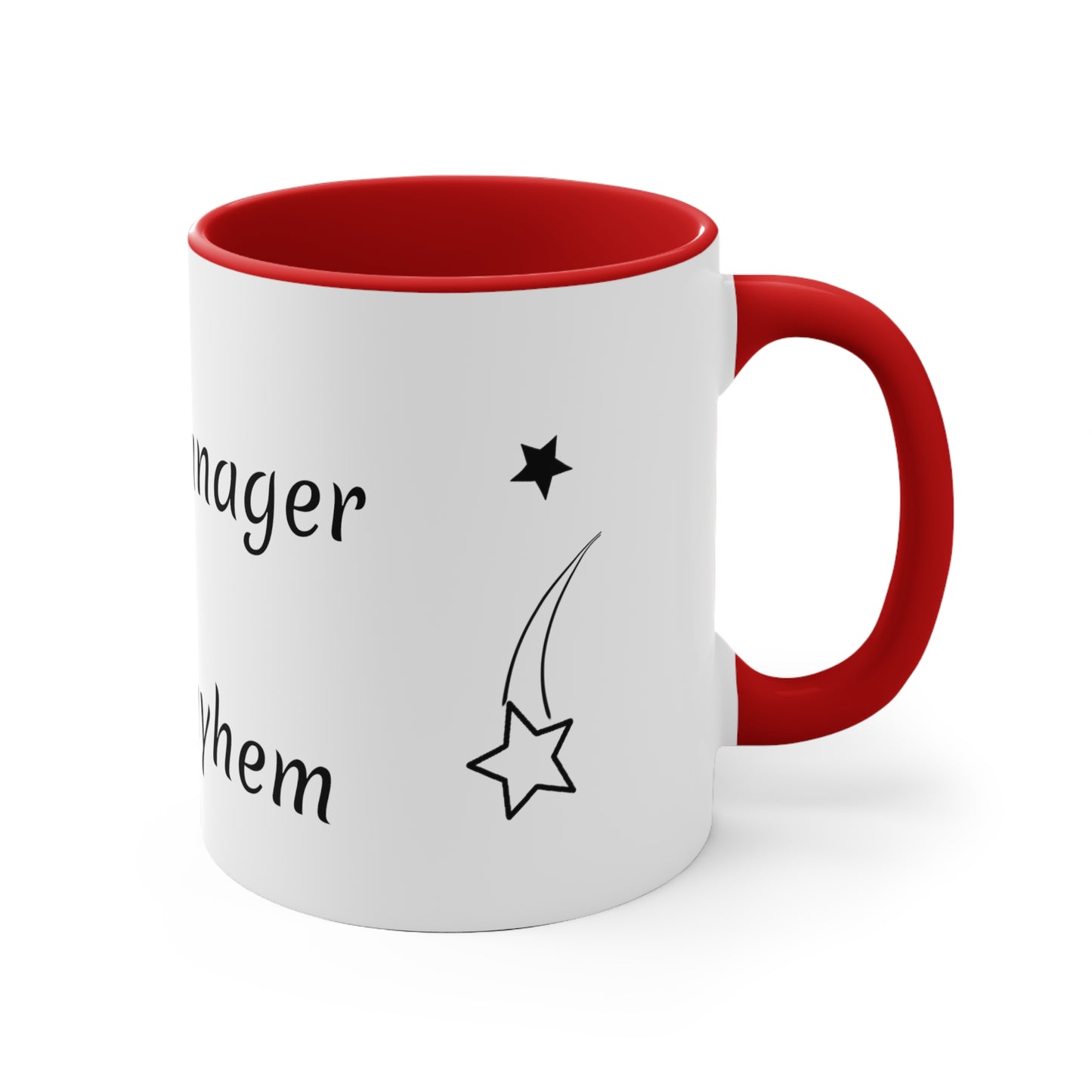 MOM Manager of Mayhem 11oz Accent Mug