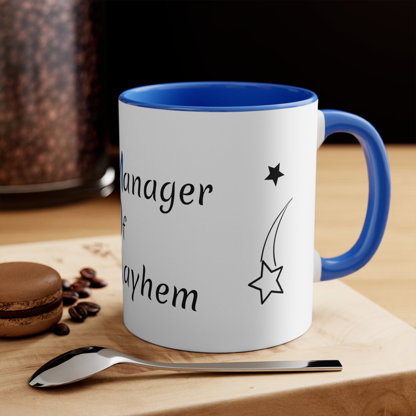 MOM Manager of Mayhem 11oz Accent Mug