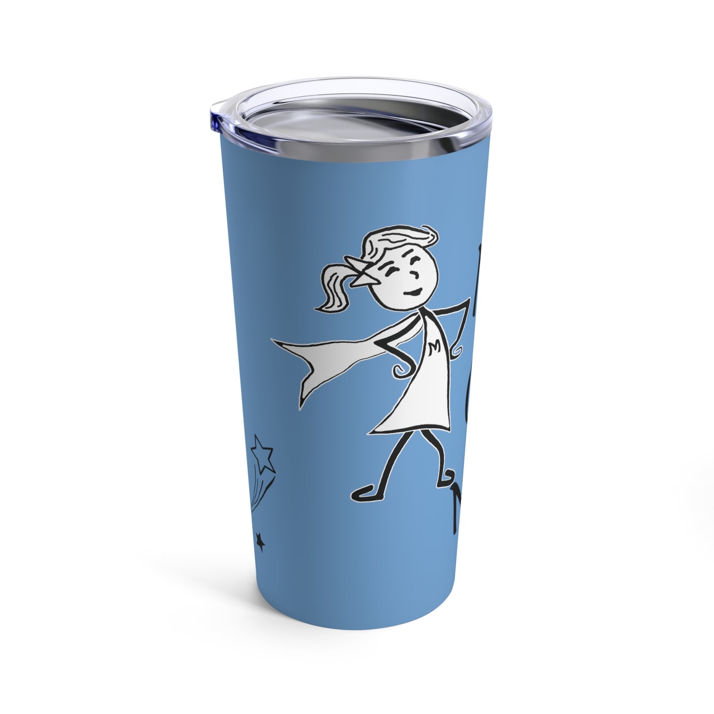 MOM Manager of Mayhem  20oz Tumbler - Blue